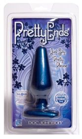 Pretty Ends Iridescent Butt Plugs - Midnight Blue (size: medium)